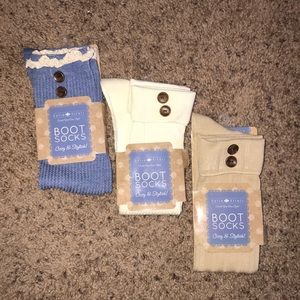 Sofia Vitali boot socks 3 pair